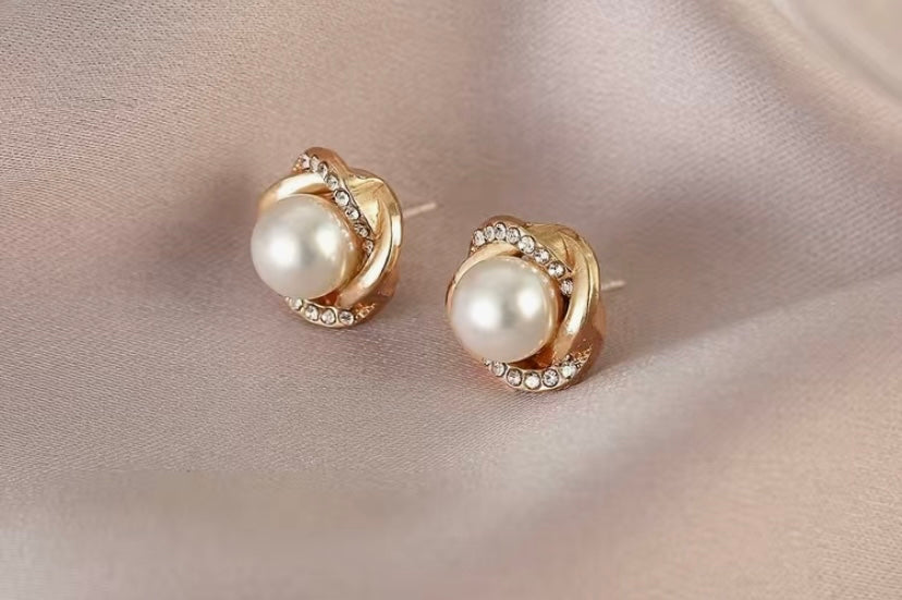 Faux Perl Earrings