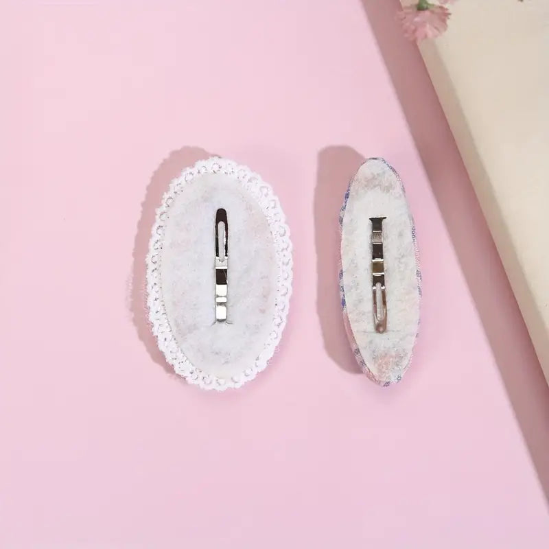 Hair Clips- Hnadmaid Baby Girls Floral Snap (Pink)