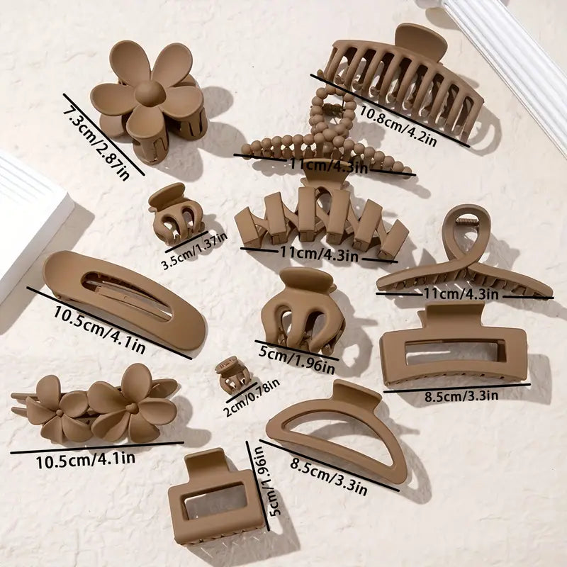 Hair Claw (Brown) Pack