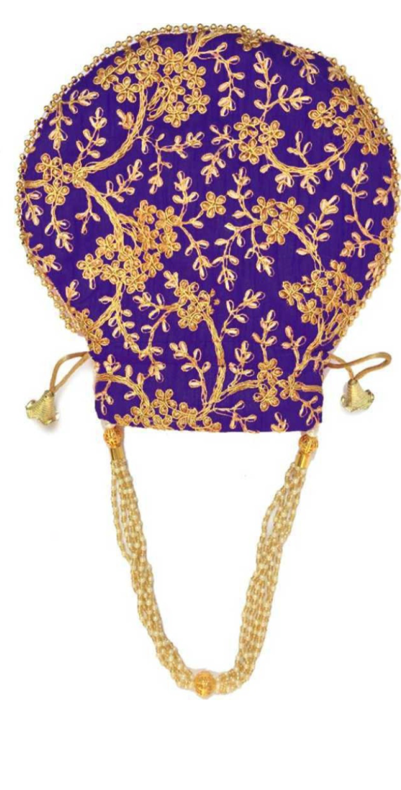 Hand work fabric festive bags