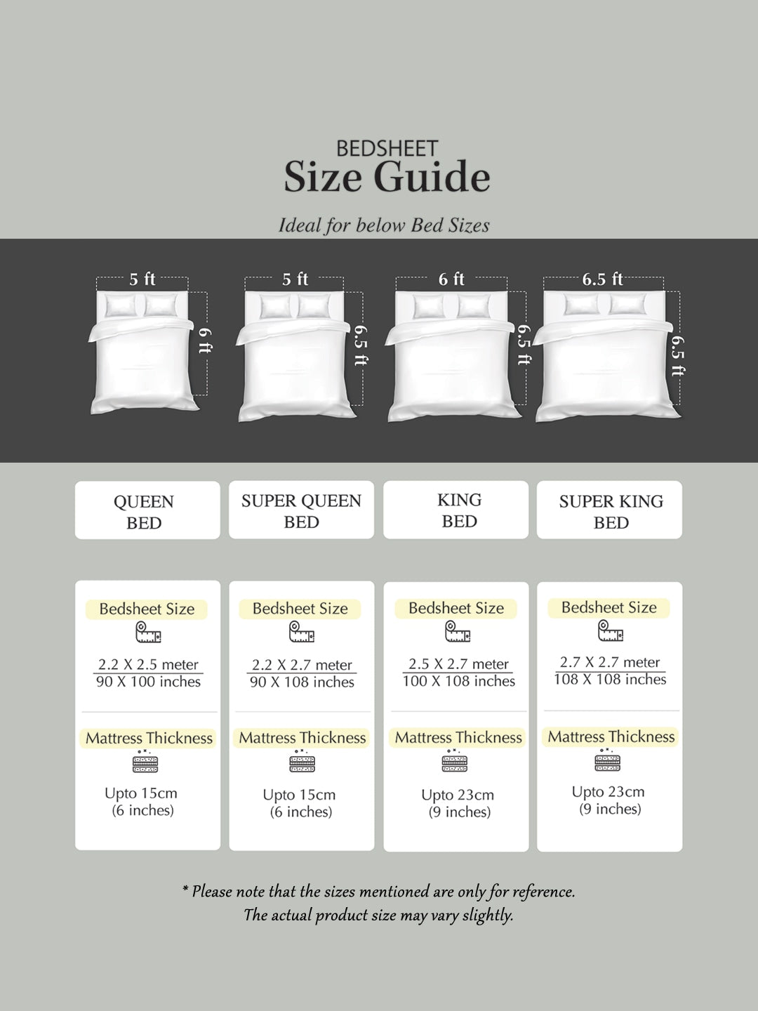 Green & Purple Floral King Bedsheet with 2 Pillow Covers