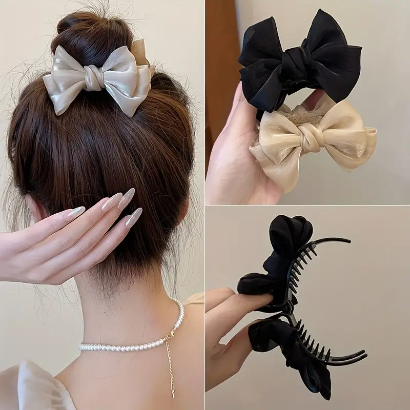 Hair Claw - Elegant Bow for Women and Girls. Boho