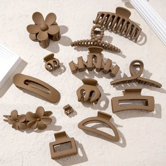 Hair Claw (Brown) Pack