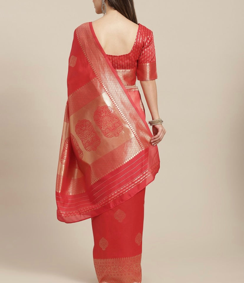Saree Red banarsi saree